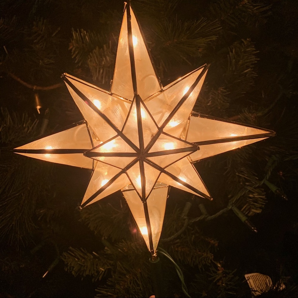 HOME | Capiz Style Star Tree Top / Topper